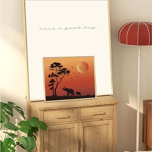 WEBEEDY 2 Pack 8x10 Pre Drawn Canvas Painting Kit Afterglow Tree Stretched Canvas Painting for Adults DIY Painting and Sip Party Supplies Outdoor Parties Birthday Gifts - Image 4