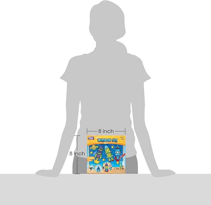 Imagimake Window Art for Kids - Rocket | Suncatcher Kits for Boys, Arts and Crafts for Ages 5-7 | Toys for Boys & Girls Ages 6-8-10-12 | Fun Christmas Gifts Toys for Kids Ages 5 6 7 8 9 10 11 12