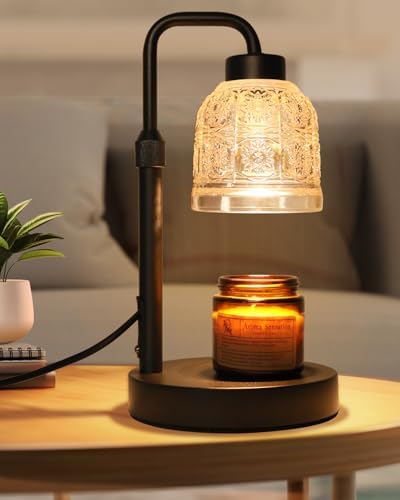 AIFEI Candle Warmer Lamp with Timer, 2/4/8H Auto-Off Candle Lamp, Black by GreatPartnerforHomeLife