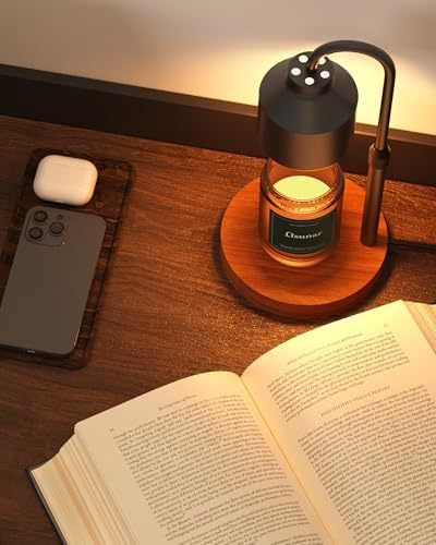 LISUNAR Electric Candle Warmer Lamp Black, Candle Lamp Warmer with Timer, Wax Warmer Lamp for Jar Candles, Adjustable Height Candle Light Warmer with 2 Bulbs - Image 5
