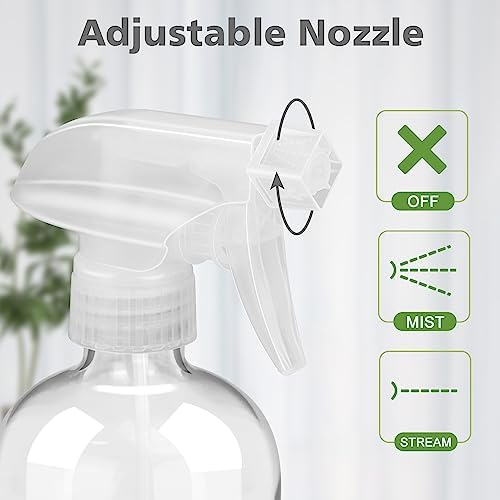 Glass Spray Bottles for Cleaning - 16 oz Spray Bottles with Silicone Sleeve - Image 2