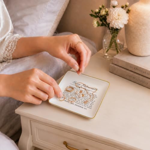Happy Retirement Gifts for Women - Jewelry Holder Ring Dish Trinket Tray - Retirement Appreciation Gift for Mom Boss Co-workers,Teachers,Nurse,Friends,Wife,Sister - Retirement is a Time to Look Back - Image 2