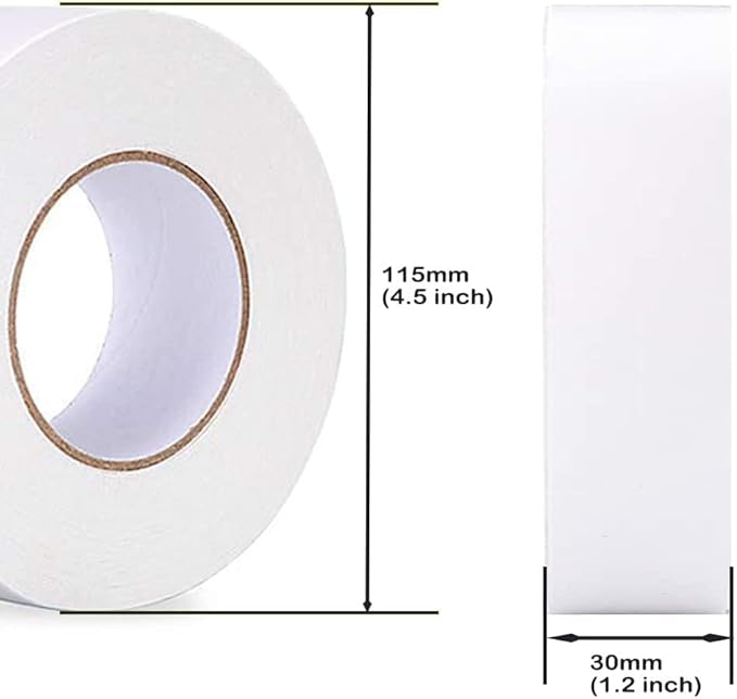 Double Sided Tape, 1 Roll 1.2" x 30 Yards Adhesive Sticky Tape for Crafts, Scrapbooking, Card Making, Gift Wrapping, DIY, Arts, Office & Home Supplies