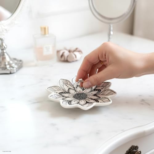 Small Flower Jewelry Dish Tray - Image 6