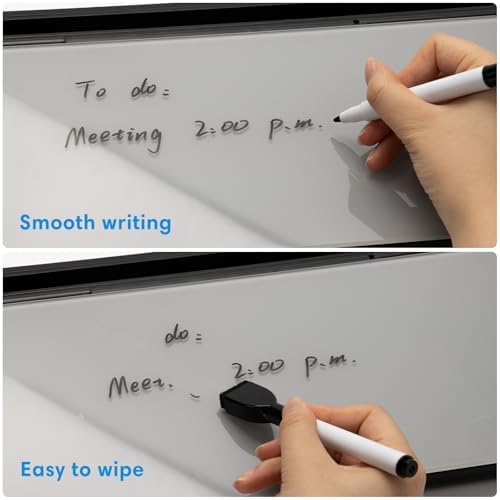 Varhomax Glass Desk Whiteboard with Calculator - Image 3