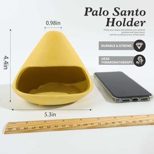 MOUGIGI Unique Zongzi Shaped Clay Smudge Bowl, Palo Santo Holder for Sage - Image 2