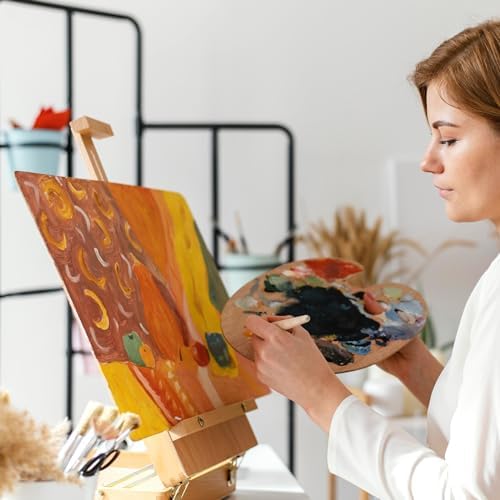 Canvases for Painting 8x10 Inch, 42 Pack Blank Painting Canvas Boards for Painting Supplies-Cotton Canvas Panels Acid-Free Primed for Oil Paint,Watercolor, Acrylic Paint, Gouache and Tempera. - Image 5