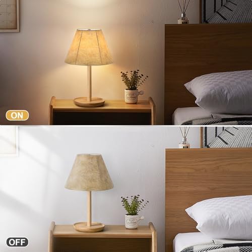 Small Lampshades Set of 2, 5.5"Top x 10"Bottom x 6.6"High, Faux Leather Tan - Image 5
