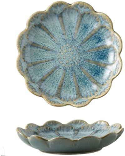 Small Ceramic Jewelry Holder Dish,Tray - Organizer for Necklaces, Earrings,Rings,Keys - Elegant Dessert Cake Plate Design (C-SET) - Image 6