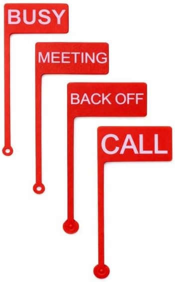 Desk Status Flag - Busy/on Call/Meeting/Back off - Focus Indicator for Home Office - Work from Home Desk Sign - Productivity Desk Accessory - PLA Material by Unknown