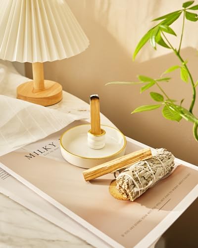 Palo Santo Holder, Incense Holder for Palo Santo Sticks, Ceramic Incense Burner, Scent Wood Stand and Ash Catcher, Simple, Sturdy and Well Made - Image 2