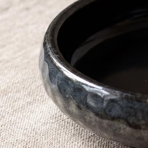 6 Inch Japanese Incense Holder for Stick,Ceramic Handmade Black - Image 6