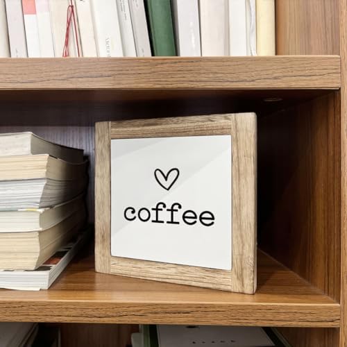 Coffee Decor Set, Wooden Box Signs for Home Decor, Freestanding Coffee Sign for Table Shelf Desk Counter, Cafe Sign, Coffees Lover Home Kitchen Decors - Image 5