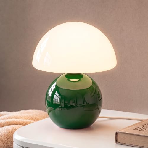 Dawnwake Mushroom Lamp Table Lamp for Bedroom-Small Table Lamps,Dark Green by Dawnwake