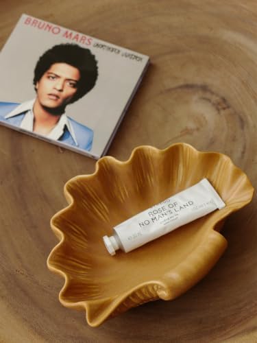 WENSHUO Shell Jewelry Dish, Ceramic Trinket Tray for Rings and Keys,Brown - Image 6