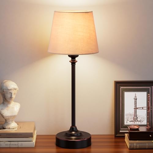 Cordless Table Lamp Rechargeable Bronze - 1 Pack Brass 4000mAH Battery Operated Lamp for Decor, 3000K Stepless Dimming Touch Control Wireless Lamp for Bedroom, Dining Table, Counter, Living Room by KakanuoLightings