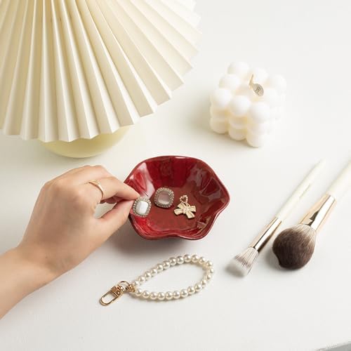 Ceramic Ring Dish, Jewelry Trinket Tray for Rings and Earrings - Image 4