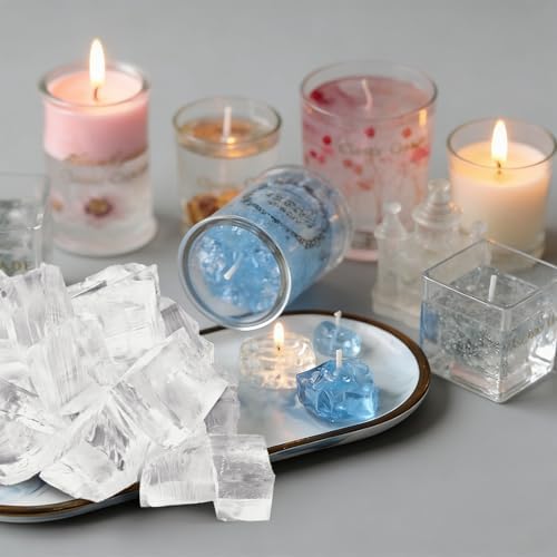5LB Jelly Wax for DIY Candle Making, Soft & Elastic Crystal Clear Gel Wax for Candle Making & Decorative Accents & Handcraft Scente Candles. - Image 4
