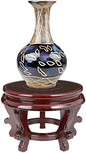 Chinese Display Stand Fish Tank/Vase Holder Home Decor Base(5.5"diam,3.9"h) - Image 4