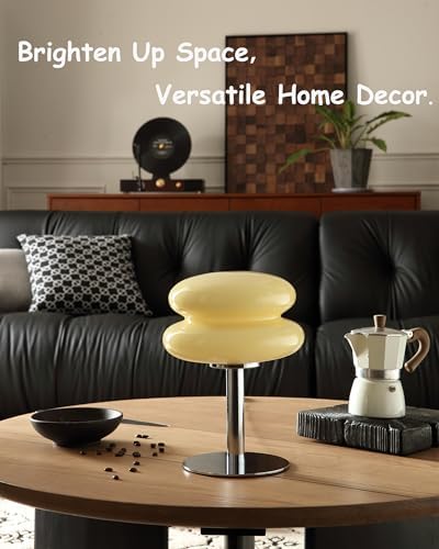 Glivpny Mushroom Lamp Table Lamp, Mid Century Modern Table Lamps(Cream) - Image 5