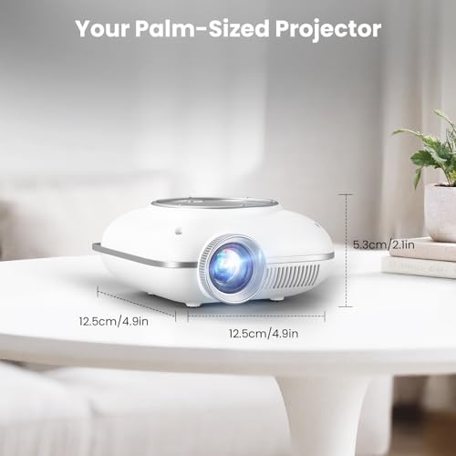 HOMPOW Mini Projector, 1080P Supported Portable Bluetooth projector - Image 3