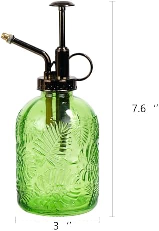 11.8 oz Glass Leaf Print One Handed Watering Can - Image 3