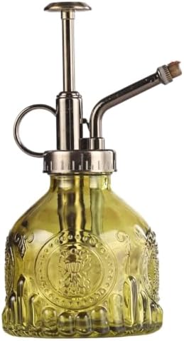 Plant Mister Spray Bottle Retro Embossed Glass Plant Spritzer, Green by Unknown