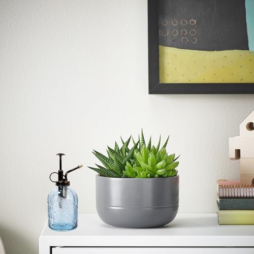 11.8oz Glass Leaf Print One Handed Watering Can,Plant Spray Bottle - Image 2