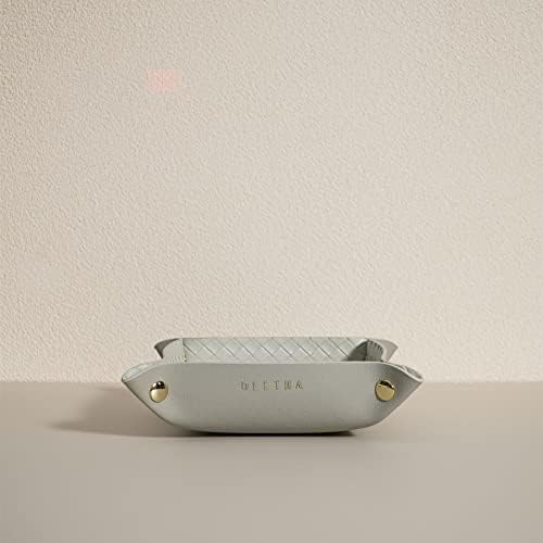 OLETHA Foldable Valet Tray, Travel Essentials, Woven Embossed, Grey - Image 5