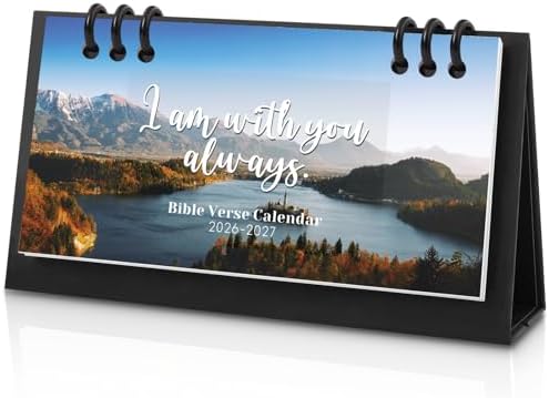 Small Desk Calendar 2026-2027, Bible Mini Desk Calendar (From May 2026 to December 2027) Flip Desktop Standing Calendar, Monthly Planner Cute Calendar, School Home Office Supplies, 6.3" x 3.1" by ZUOZEELightyoureveryday