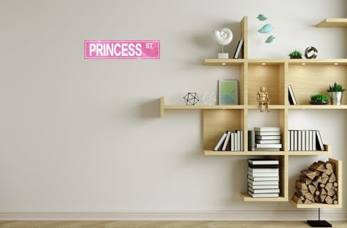 Retro Girl Pink Tin Metal Sign Princess Statement Wall Decor for Home Vintage Bar or Dorm Unique Gift Idea for Friends 4x16 in - Image 6