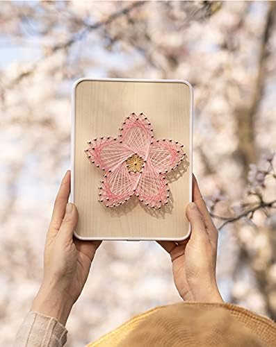 BAZIMA DIY String Art Kit for Beginner, DIY Cherry Blossoms Craft Kit,Unique Gift,Craft Kit for Holidays - Image 2