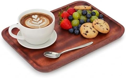 Coffee Table Serving Tray,Decorative Food Trays for Breakfast,Tea,Snacks by Beautifulhomehappylife
