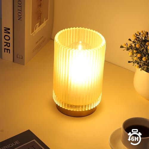 Cordless Table Lamp with Timer, Bedside Lamps with LED Warm Light - Image 4