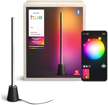 Philips Hue Play Table Lamp, RGBWWIC LED, 23.6", 1-Pack by Unknown
