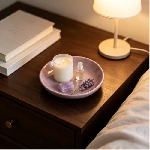Ceramic Trinket Dish, Irregular Ring Jewelry Tray for Vanity Decor - Image 2