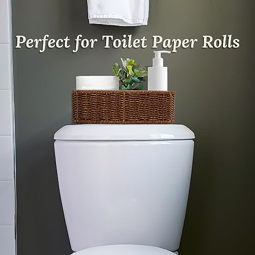 WeeNest Baskets for Organizing, Basket Small, Toffee, Set of 2 - Image 4
