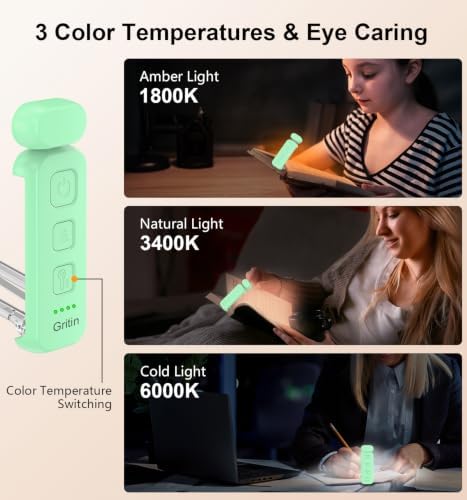 Gritin Reading Light, Rechargeable Book Light for Reading in Bed - Image 4