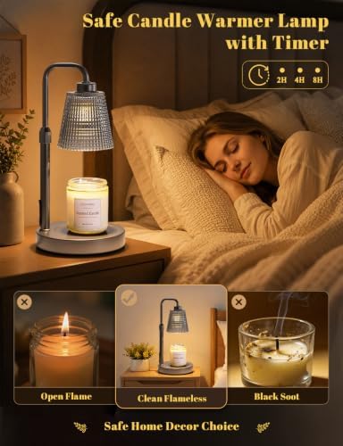 Candle Warmer Lamp with Timer, Birthday Gifts for Women, Cozy Room Decor - Image 3