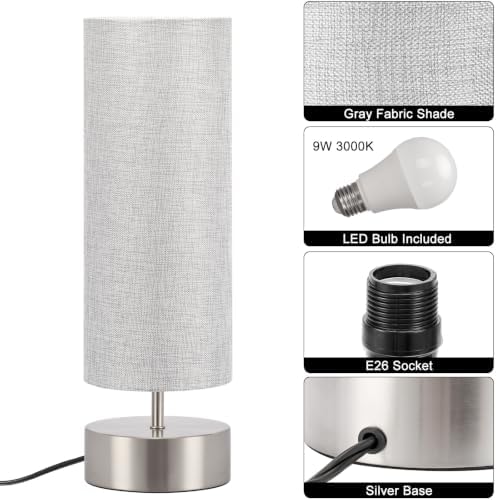 Bedside Touch Lamp, 3 Way Touch Control Table Lamp, Modern Nightstand Lamp - Image 6