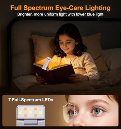 Gritin 2026 Gen 2 Rechargeable Book Light,2-in-1 Reading Light & Flashlight - Image 3