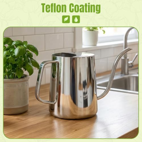 Plant Watering Can, 304 Stainless Steel Watering Can Indoor, 34 oz - Image 5