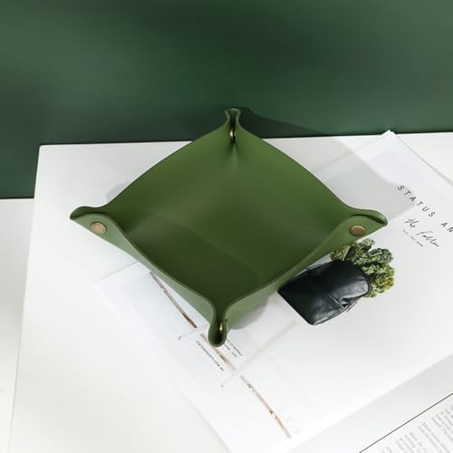 Canvas Storage Tray Cotton Key Catchall Stylish Organizer for Small Items Lightweight Design (Khaki,Small) - Image 5