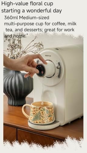 16OZ Ceramic Coffee Latte Mug, Cute Cup for Women, Ideal for Green Tea or Coffee,Hand Painted Floral Design Pottery Mug (sunflower) - Image 7