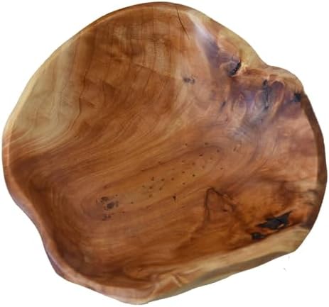 Creative Wood Bowl - Root Carved, Handmade, Natural Real Wood Candy Serving Bowl (9"-10") by JFFLYIT