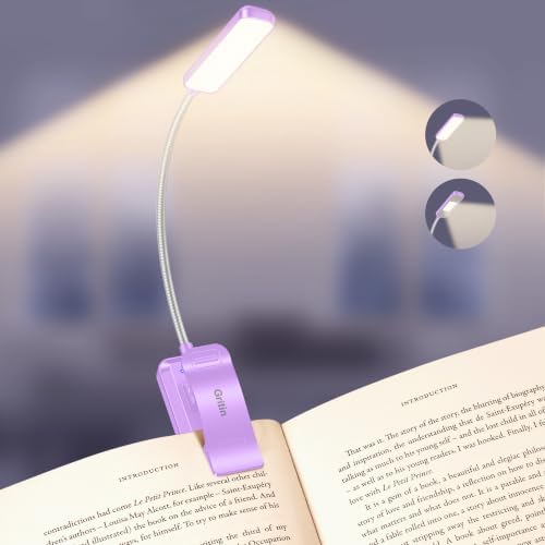 Gritin 2026 Gen 2 Book Light for Reading- 30 Eye Caring Full Spectrum LED by Gritin