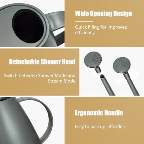 60 oz Watering Can, Small Watering Can for Indoor Plants with Long Spout - Image 5