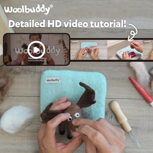 Woolbuddy Needle Felting Kit Starter Set (Cactus & Succulent) for Adults - Image 3
