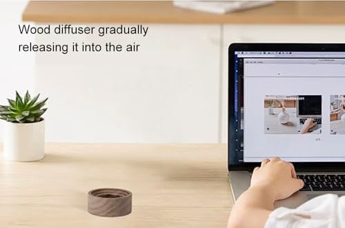 Wood Essential Oil Diffuser, Wooden Aromatherapy Diffuser, Small Round Oil Diffuser for Home Office Car Yoga Rooms SPA Centers - Image 5