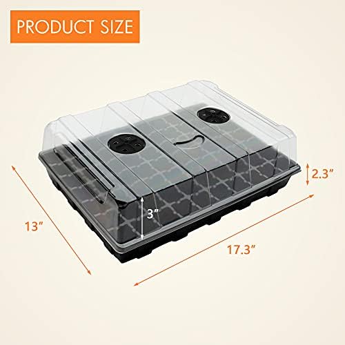 Gardzen 5 Pack Seed Starter Trays with Vented Domes 350 Cell - Image 5
